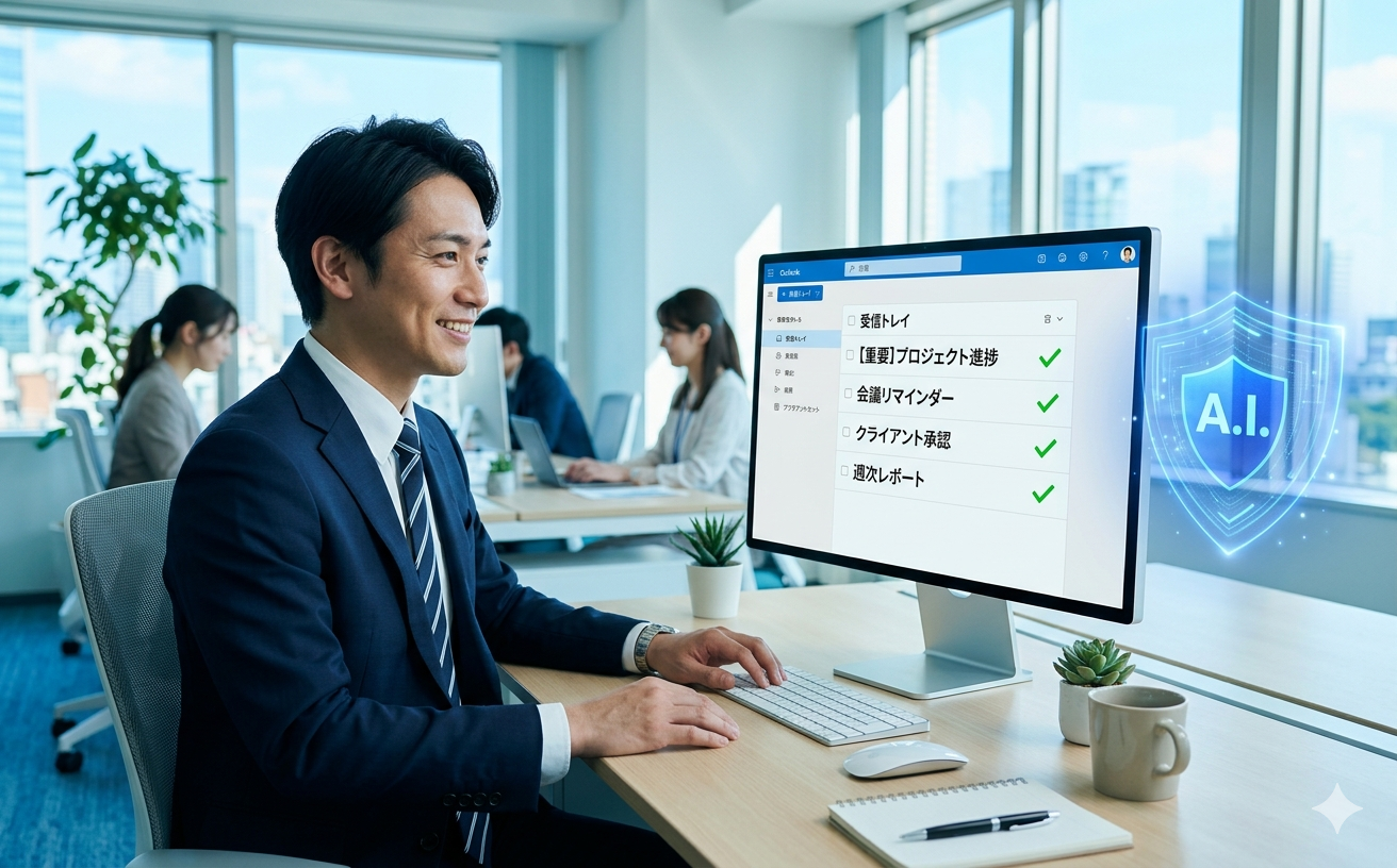 迷惑メールAIフィルター 導入イメージ